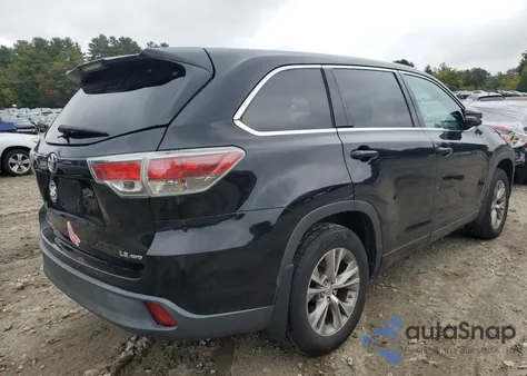 2014 Toyota Highlander Le из США, поврежденный, VIN 5TDBKRFH7ES010341